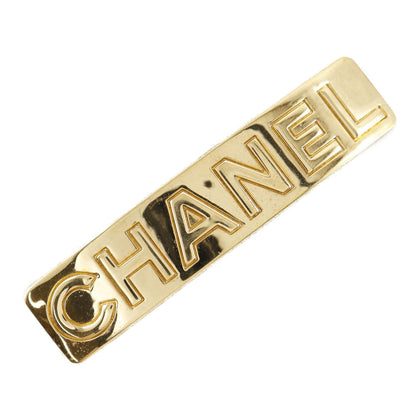 CHANEL Valletta Plated Gold gold vintage logo Women Used
