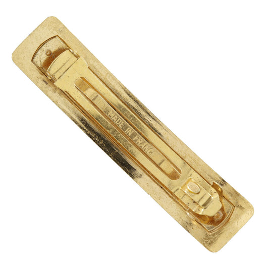 CHANEL Valletta Plated Gold gold vintage logo Women Used