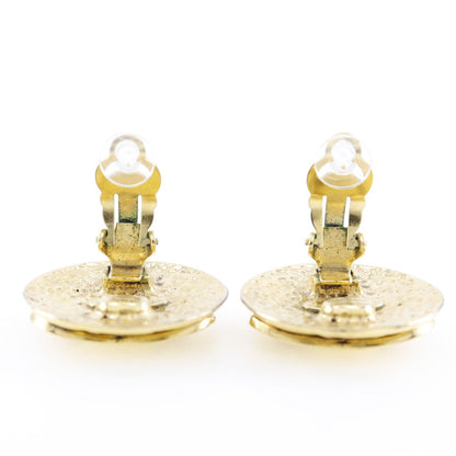 CHANEL Earring Plated Gold gold vintage Matrasse Women Used
