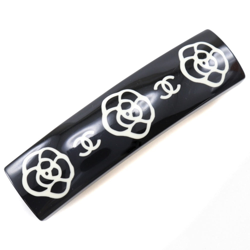 CHANEL Valletta plastic black Camelia COCO Mark Women Used