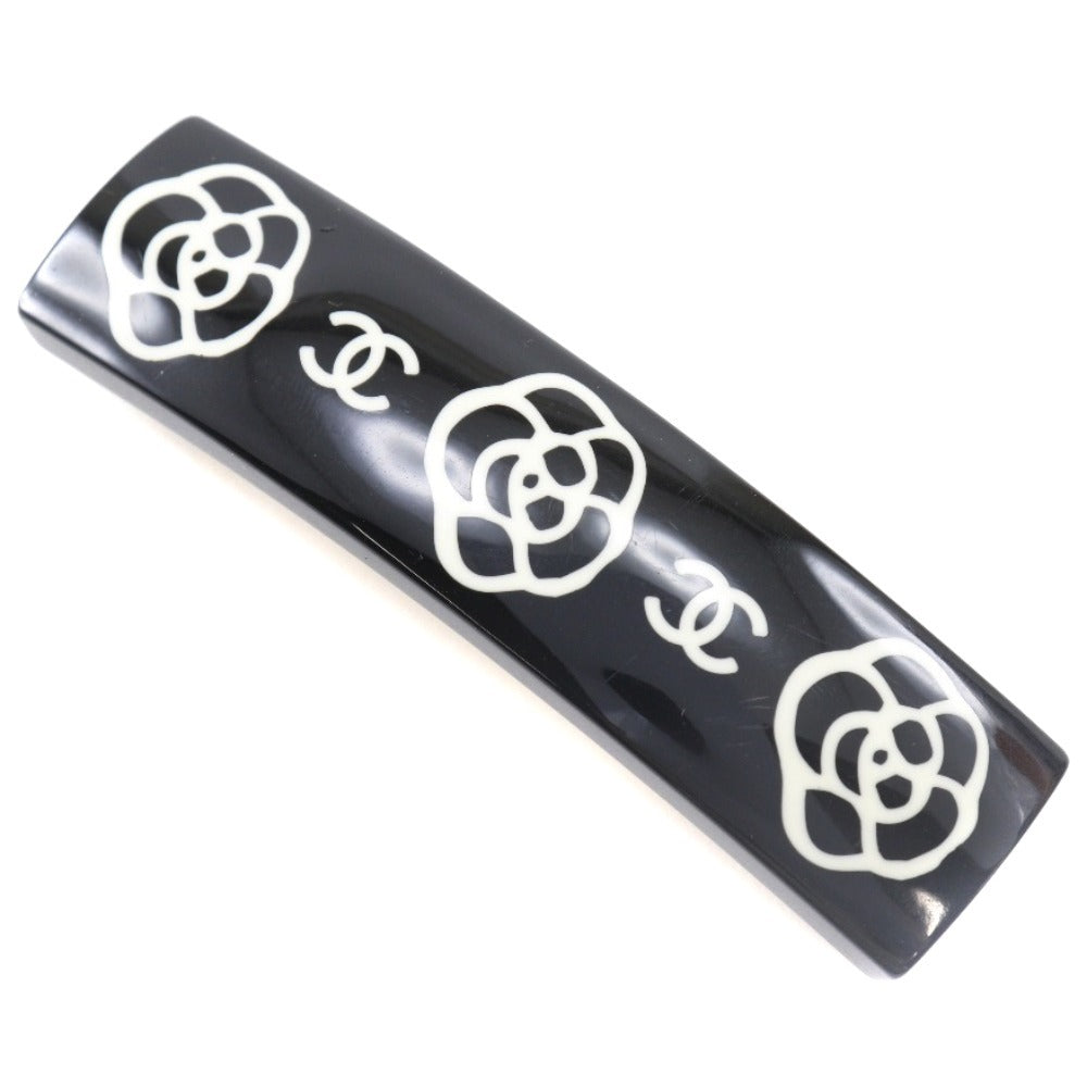 CHANEL Valletta plastic black Camelia COCO Mark Women Used