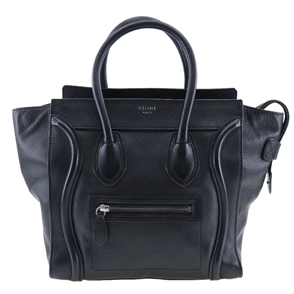 CELINE Handbag 167793 Calfskin black Micro shopper Luggage Women Used