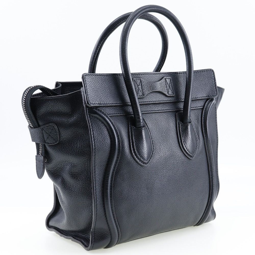 CELINE Handbag 167793 Calfskin black Micro shopper Luggage Women Used