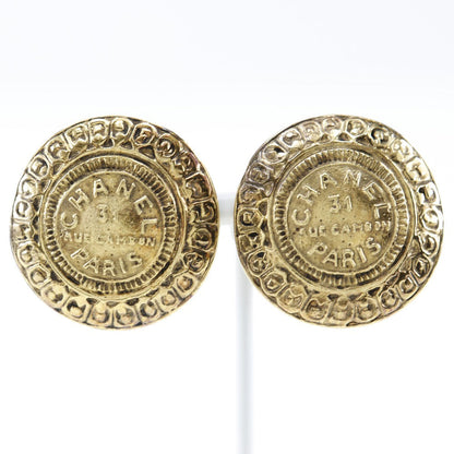 CHANEL Earring Plated Gold gold vintage 31 RUE CAMBON Cambon Women Used