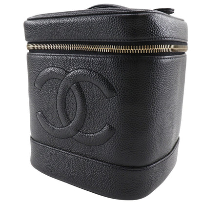 CHANEL Pouch A01998 Caviar skin black COCO Mark Vanity
