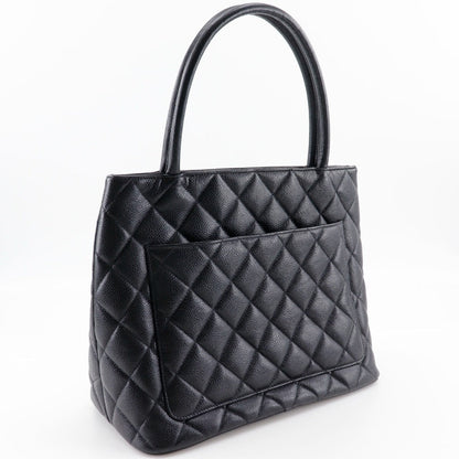 CHANEL Tote Bag A01804 Caviar skin black COCO Mark Replica Tote