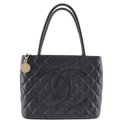 CHANEL Tote Bag A01804 Caviar skin black Replica Tote