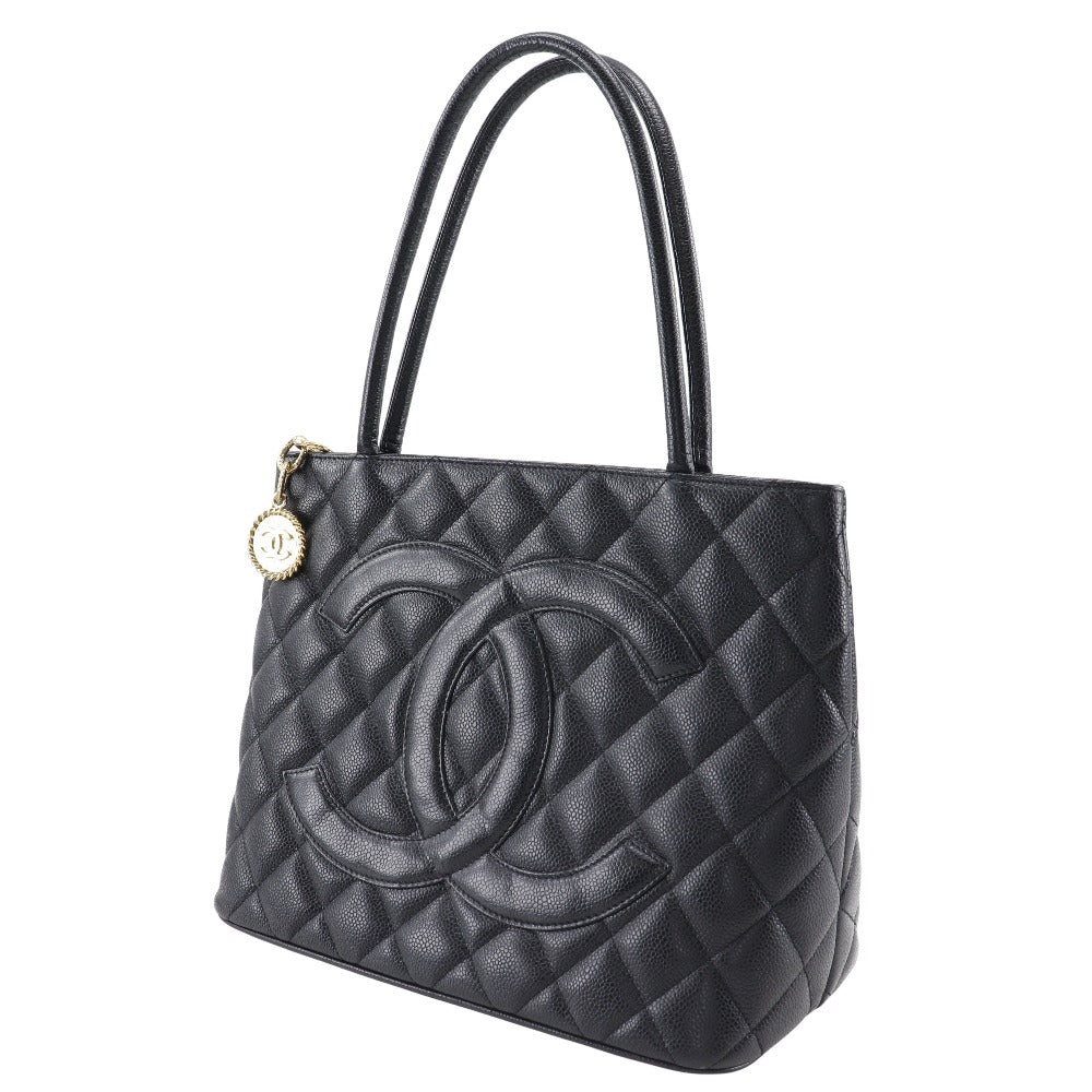 CHANEL Tote Bag A01804 Caviar skin black Replica Tote