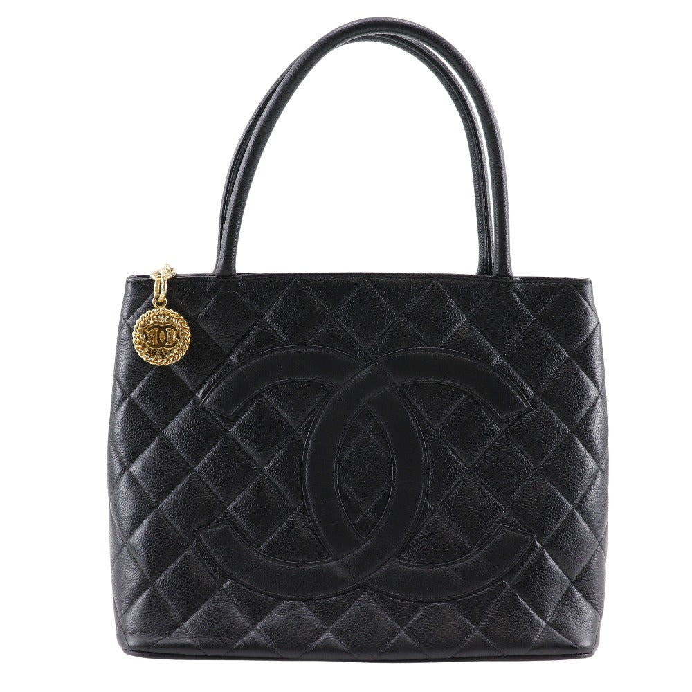 CHANEL Tote Bag A01804 Caviar skin black Replica Tote