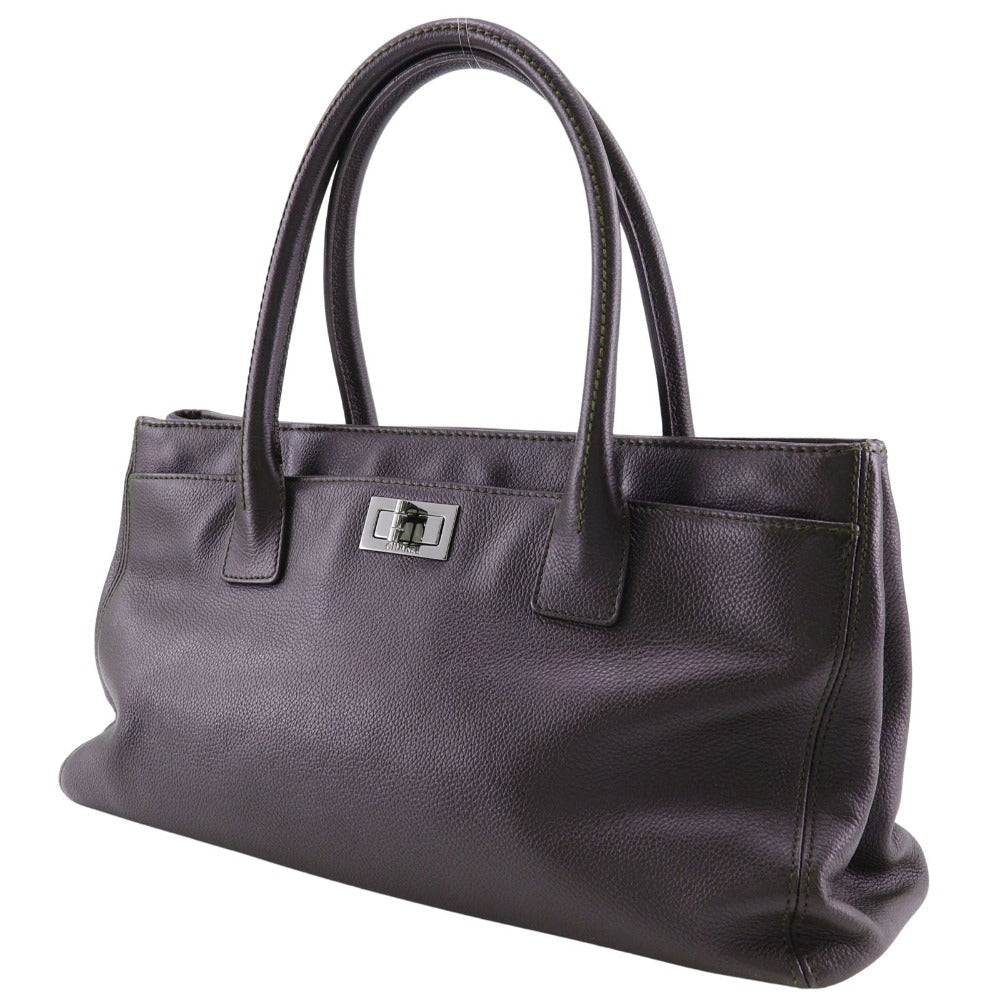 CHANEL Tote Bag Calfskin Brown Executive tote