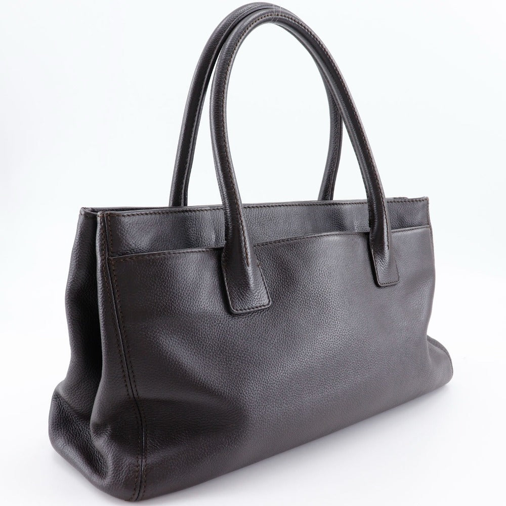 CHANEL Tote Bag Calfskin Brown Executive tote