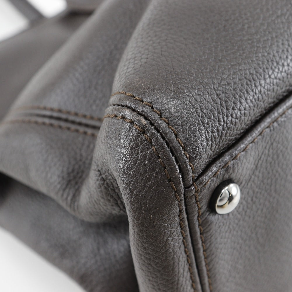 CHANEL Tote Bag Calfskin Brown Executive tote