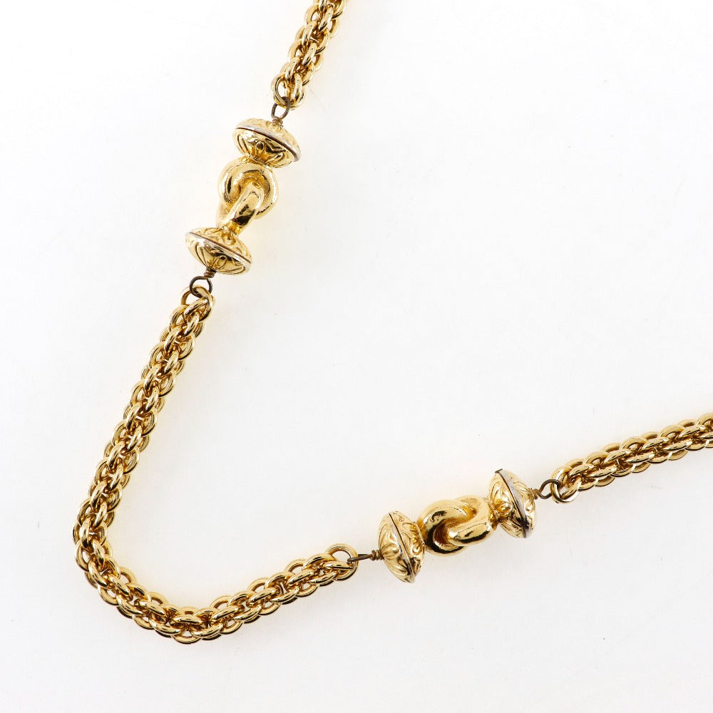 CHANEL Necklace Plated Gold gold vintage long
