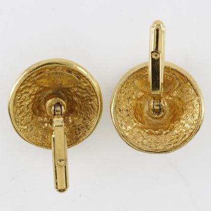 CHANEL cuffs Plated Gold gold flour logo