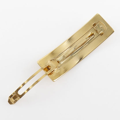 CHANEL Valletta Plated Gold gold logo