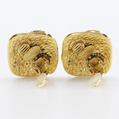 CHANEL Earring Plated Gold gold vintage COCO Mark