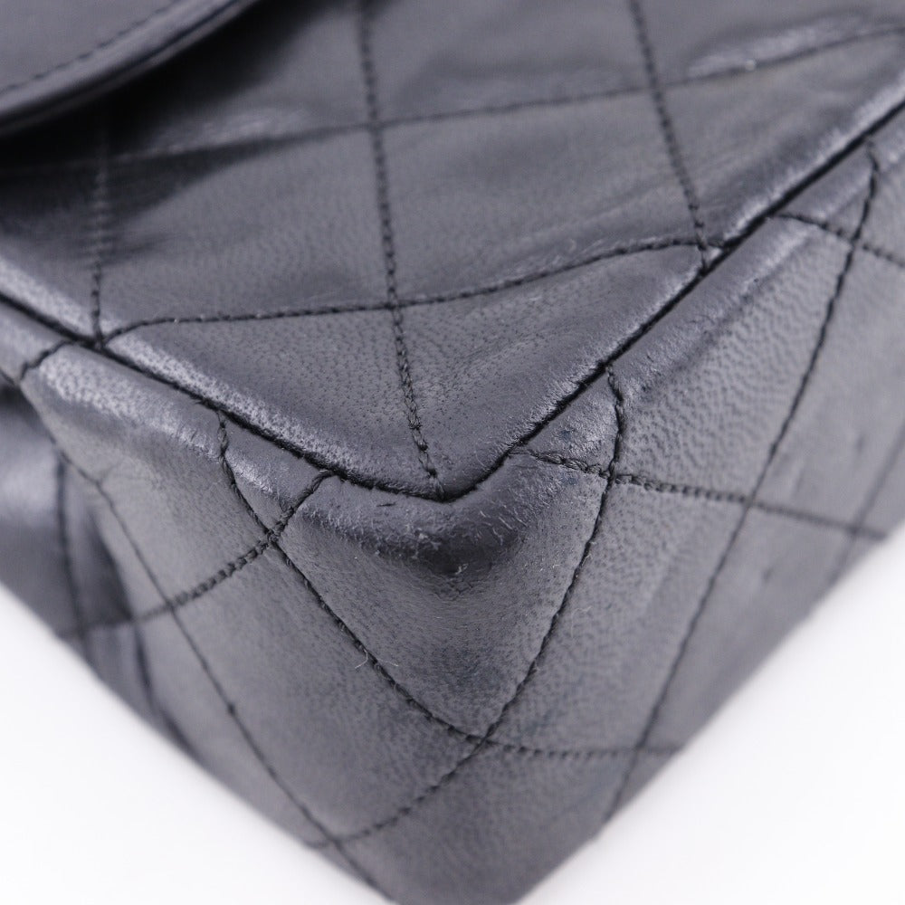 CHANEL Shoulder Bag lambskin black Matrasse ChainShoulder