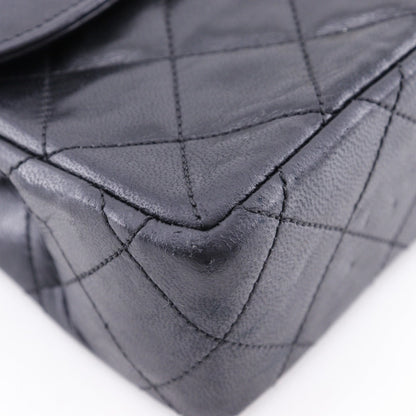 CHANEL Shoulder Bag lambskin black Matrasse ChainShoulder