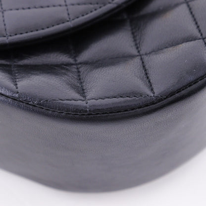 CHANEL Shoulder Bag Calfskin black Matrasse ChainShoulder