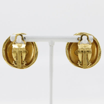 CHANEL Earring Plated Gold gold vintage COCO Mark