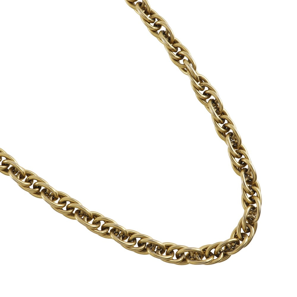 Chanel Vintage Long Chain Necklace Gold Plated