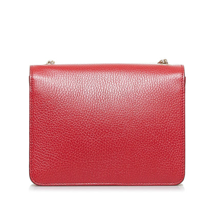 Gucci Interlocking G Red Dollar Calfskin