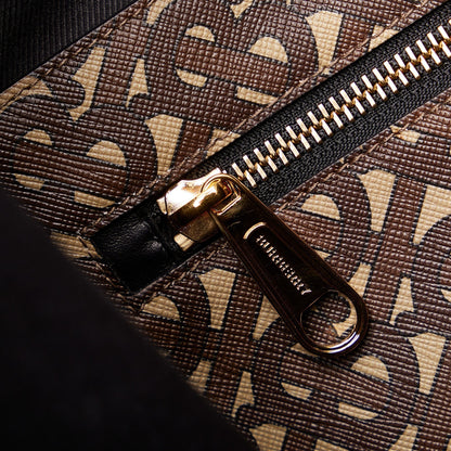 Brown Burberry Monogram Stripe E Tote Bag