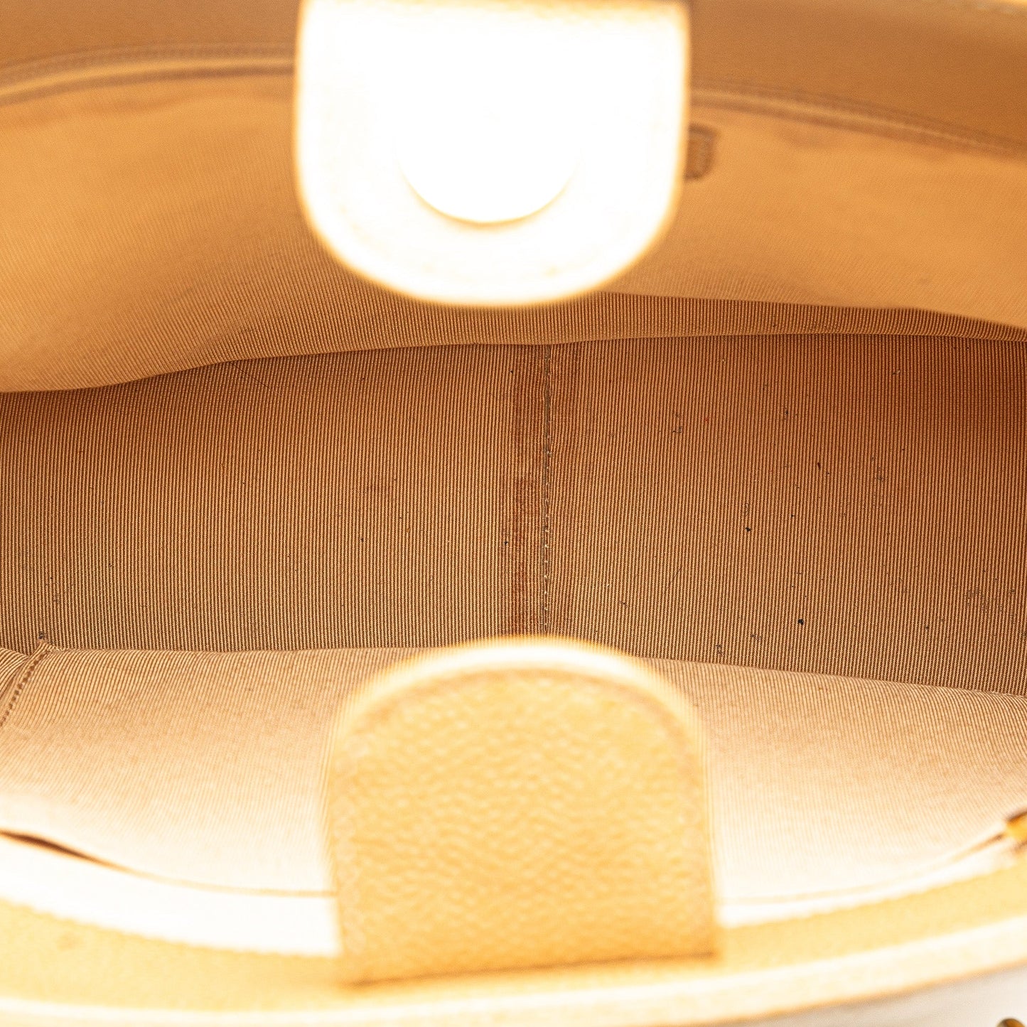 Tan Chanel Caviar Petite Shopping Tote