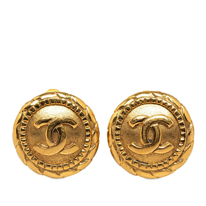 CHANEL CC Clip On Earrings Costume Earrings