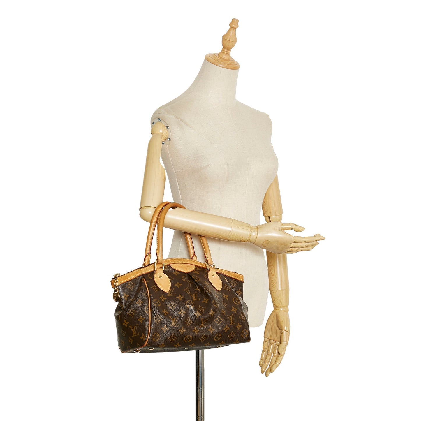 LOUIS VUITTON Monogram Tivoli PM Brown