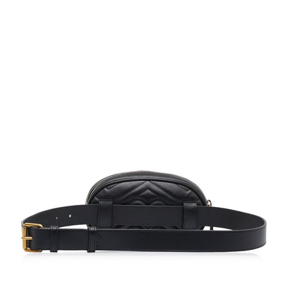 Gucci GG Marmont Belt Bag Black Matelassé