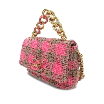 CHANEL Mini Tweed 19 Flap Satchel