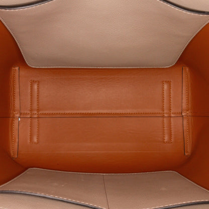 Burberry Belt Handbag Medium Light Brown Leather