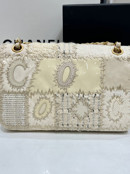 Chanel - sac classique patchwork crème