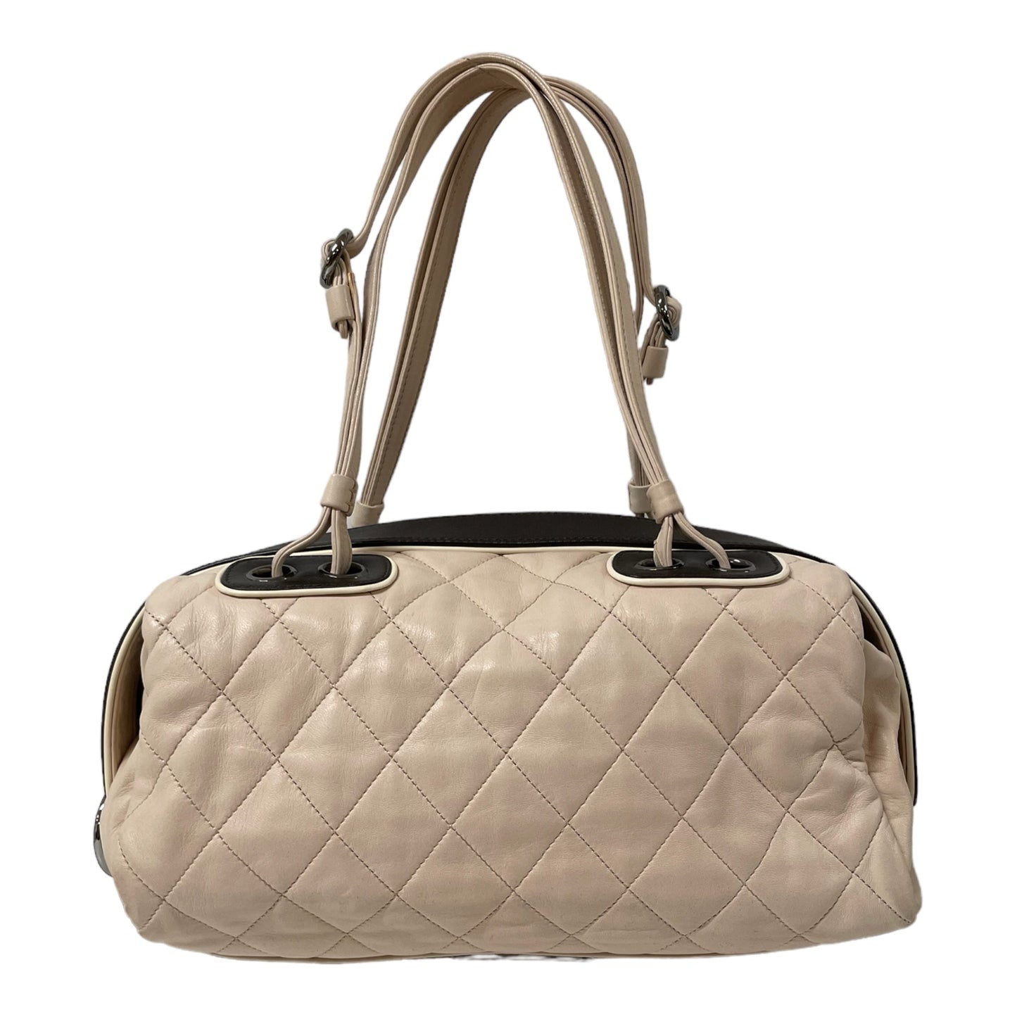 Chanel Hand Bag Leather WHT 11336245