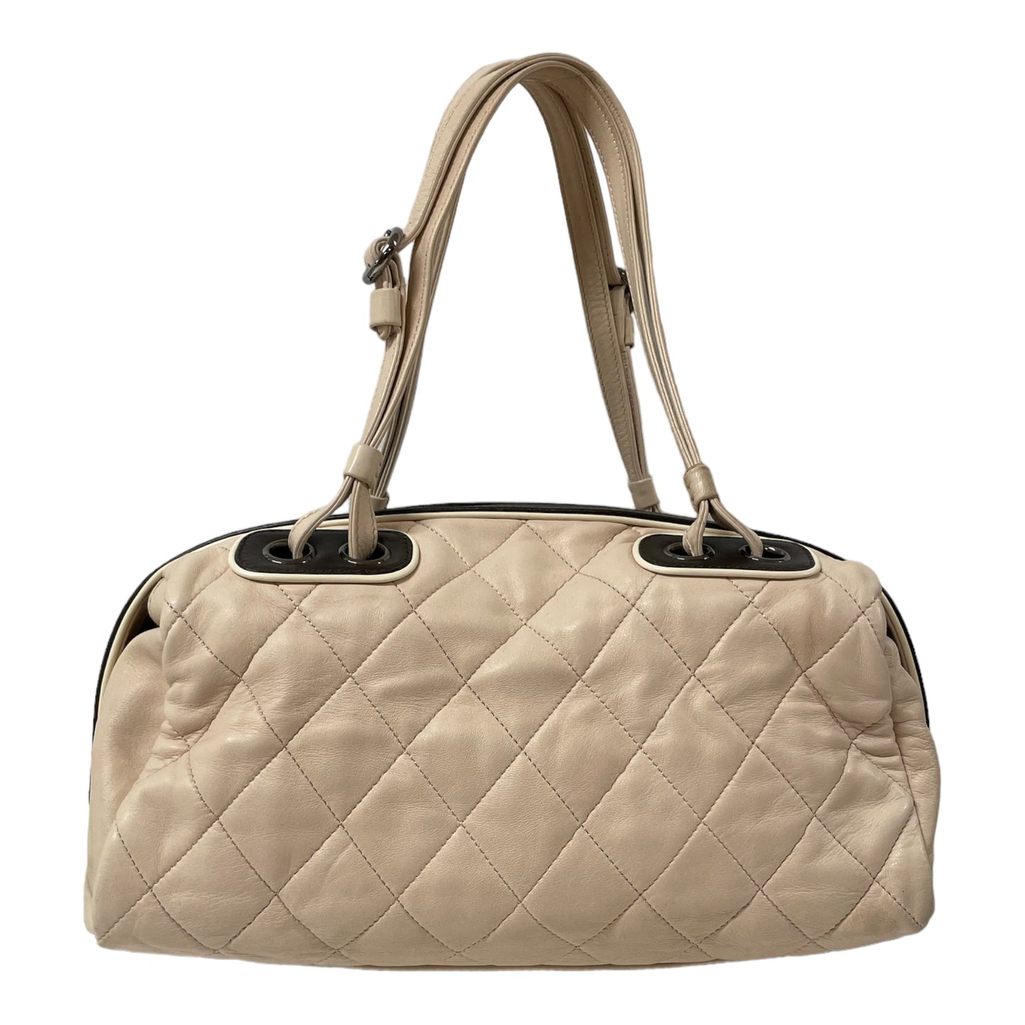 Chanel Hand Bag Leather WHT 11336245