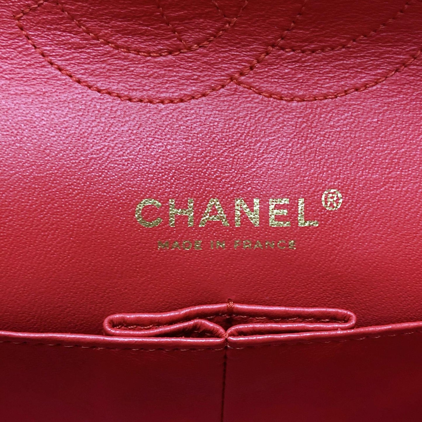 Timeless Classic Leather Double Flap Red Bag