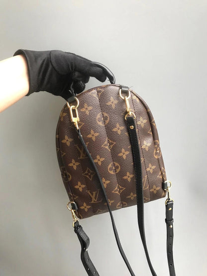 Louis-Vuitton Palm Springs Monogram Mini Canvas Backpack