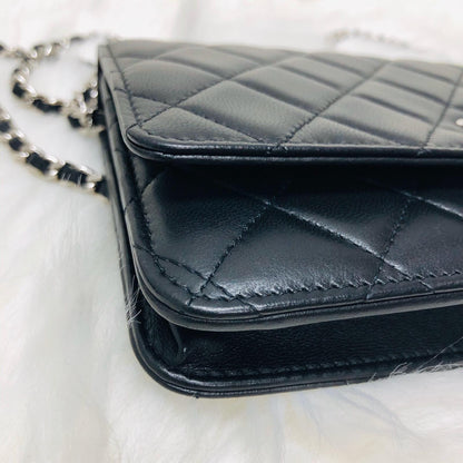 WOC Quilted Lambskin Leather with Burgundy Interior