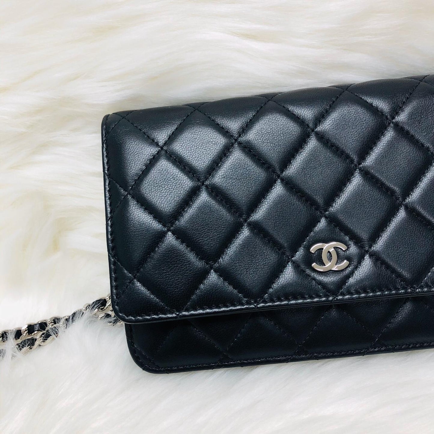 WOC Quilted Lambskin Leather with Burgundy Interior