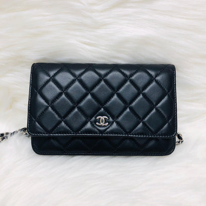 WOC Quilted Lambskin Leather with Burgundy Interior