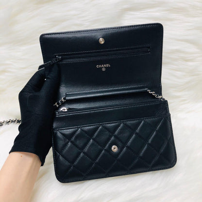 WOC Quilted Lambskin Leather with Burgundy Interior