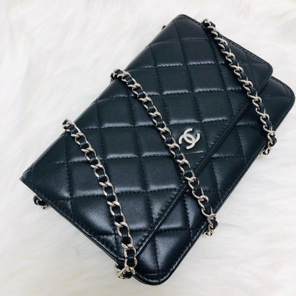 WOC Quilted Lambskin Leather with Burgundy Interior