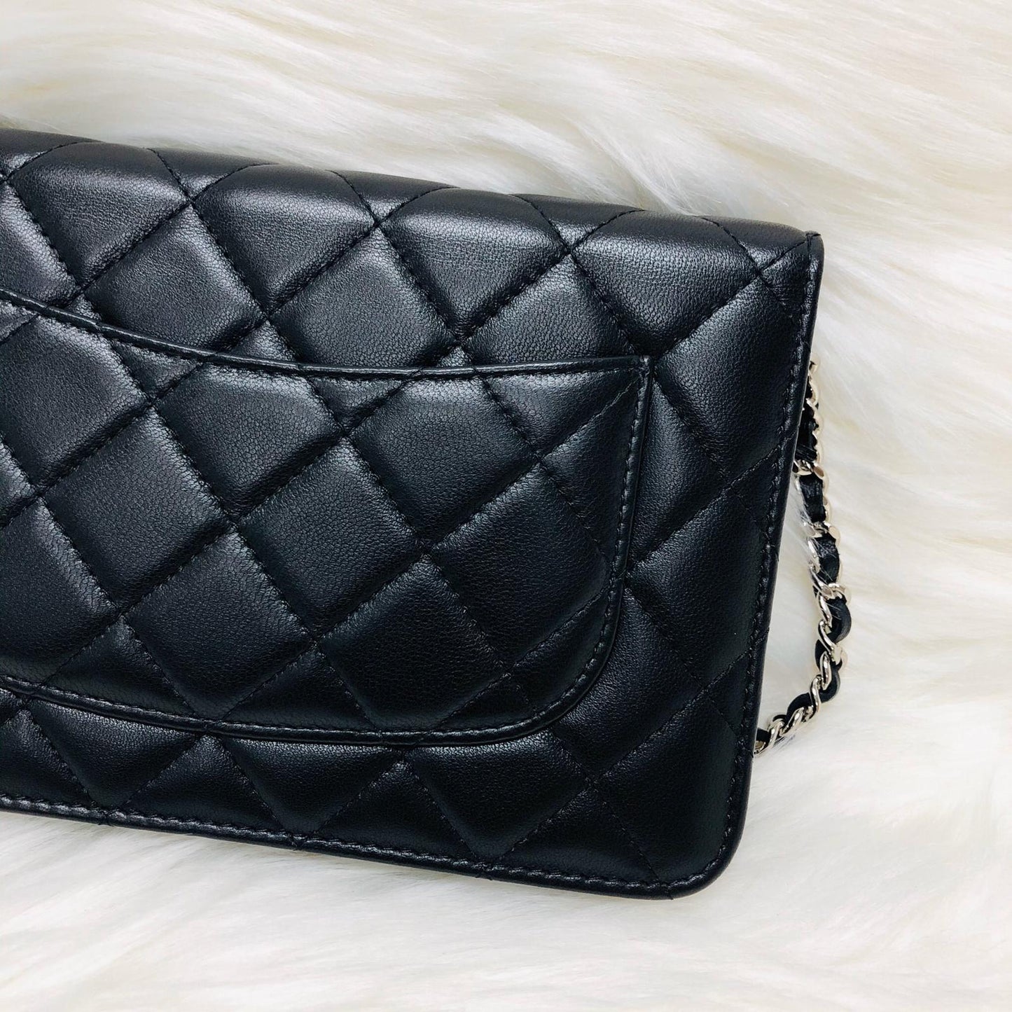 WOC Quilted Lambskin Leather with Burgundy Interior
