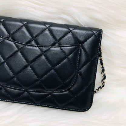 WOC Quilted Lambskin Leather with Burgundy Interior