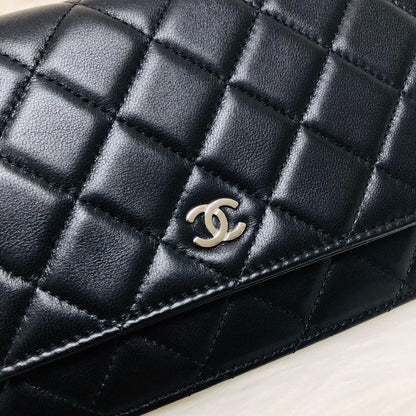 WOC Quilted Lambskin Leather with Burgundy Interior