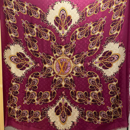 Louis-vuitton Monogram Shawl Paisley Purple