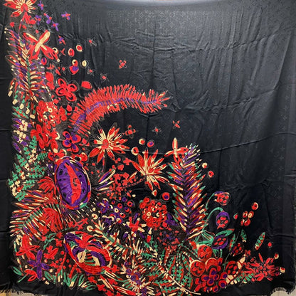 Louis-vuitton Monogram Shawl Devorgram Black