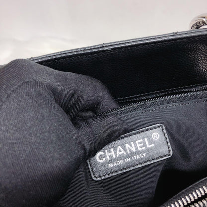 GST Caviar Tote Bag Black SHW