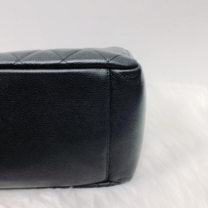 GST Caviar Tote Bag Black SHW